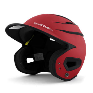 DEFCON Sleek Profile Batting Helmet - RED w/ Black